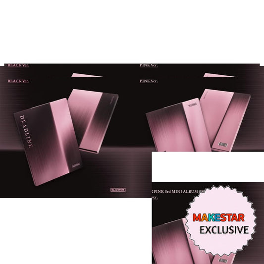 [MAKESTAR EXCLUSIVE] BLACKPINK 3rd MINI ALBUM [DEADLINE/STANDARD Ver.] cover with one MAKESTAR Exclusive badge