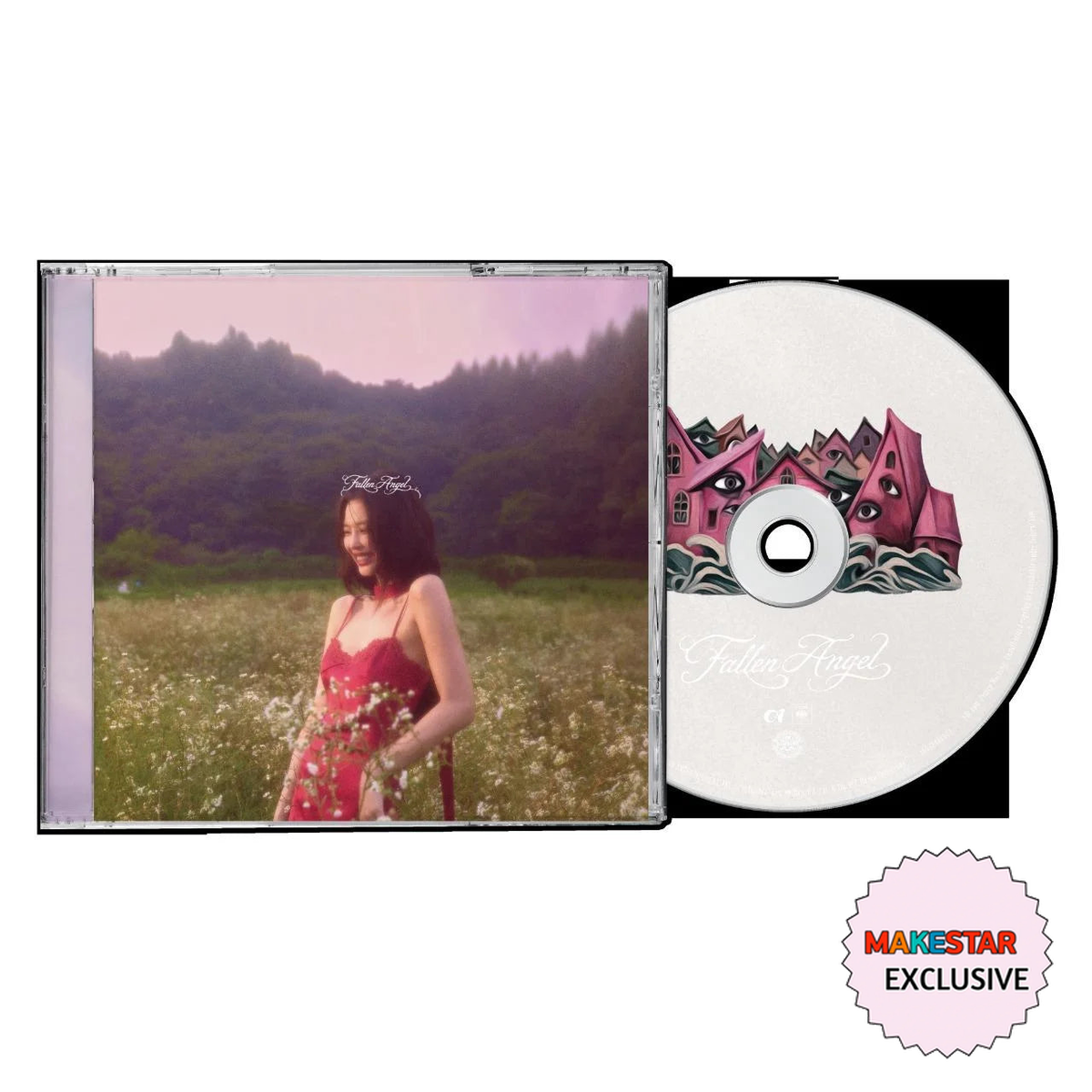 [PRE-ORDER] [MAKESTAR EXCLUSIVE] JENNIE - EP [Fallen Angel] cover with standardized MAKESTAR Exclusive badge