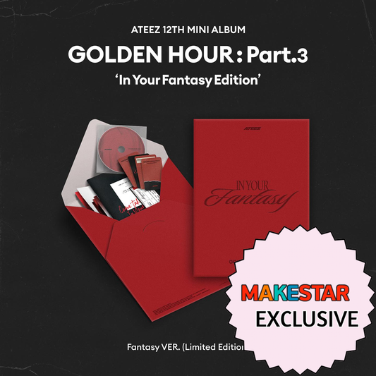 [PRE-ORDER] [MAKESTAR EXCLUSIVE] ATEEZ 12TH MINI ALBUM [GOLDEN HOUR : PART.3 ‘IN YOUR FANTASY EDITION’ (LIMITED)]