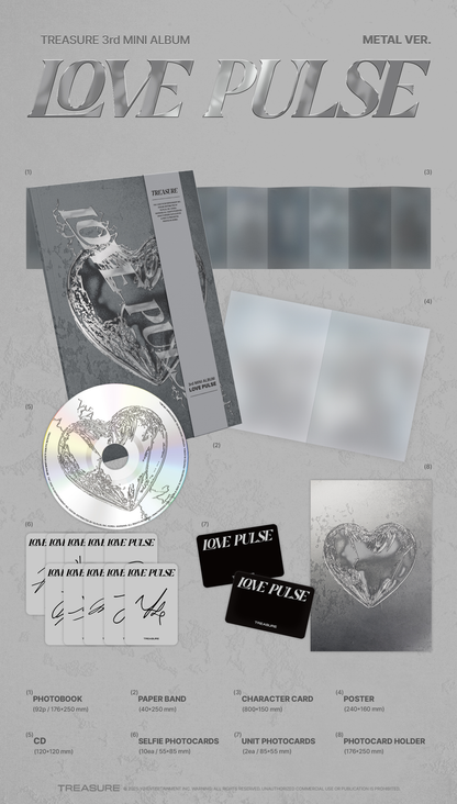 [PRE-ORDER] TREASURE 3RD MINI ALBUM [LOVE PULSE/STANDARD VER.]