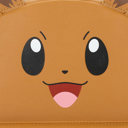 Pokemon Eevee Big Face Screen Print on Pu Backpack