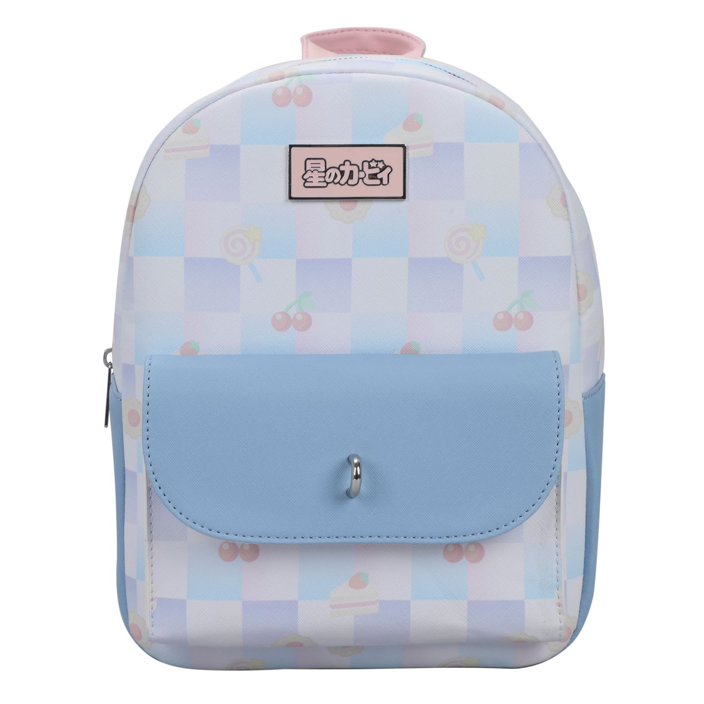 Kirby Pastel Checkerboard Mini Backpack with Coin Pouch