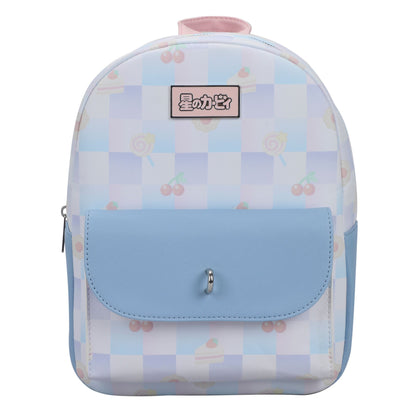 Kirby Pastel Checkerboard Mini Backpack with Coin Pouch