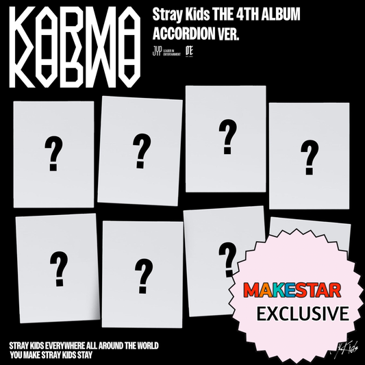 [PRE-ORDER] [MAKESTAR EXCLUSIVE] STRAY KIDS 4TH FULL ALBUM [KARMA/ACCORDION VER.]