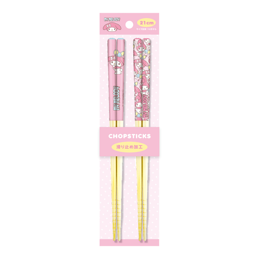 Sanrio My Melody Pair Bamboo Chopsticks 21cm