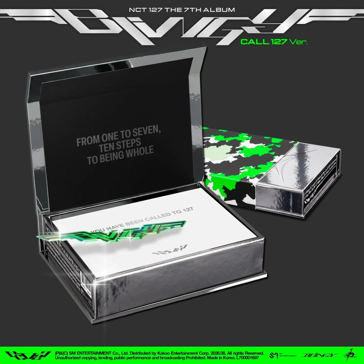 NCT 127 The 7th Album BLINGY CALL 127 Ver album package