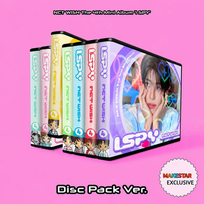 [PRE-ORDER] [MAKESTAR EXCLUSIVE] NCT WISH - The 4th Mini Album 'I SPY' (Disc Pack Ver.) (Random Ver.)