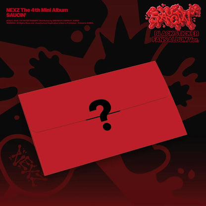 NEXZ SAUCIN Black Sticker Fans Album