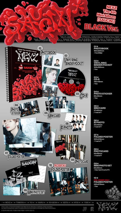 NEXZ SAUCIN Black Ver. contents