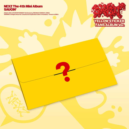 NEXZ SAUCIN Yellow Sticker Fans Album