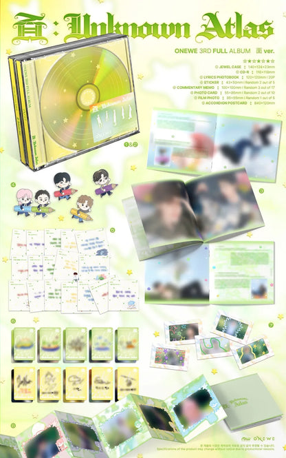 ONEWE Unknown Atlas Myeon version album contents