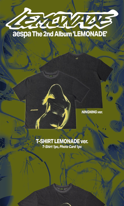 [PRE-ORDER] AESPA - MAKE IT LEMONADE OFFICAL MD [T-SHIRT SET LEMONADE ver.]