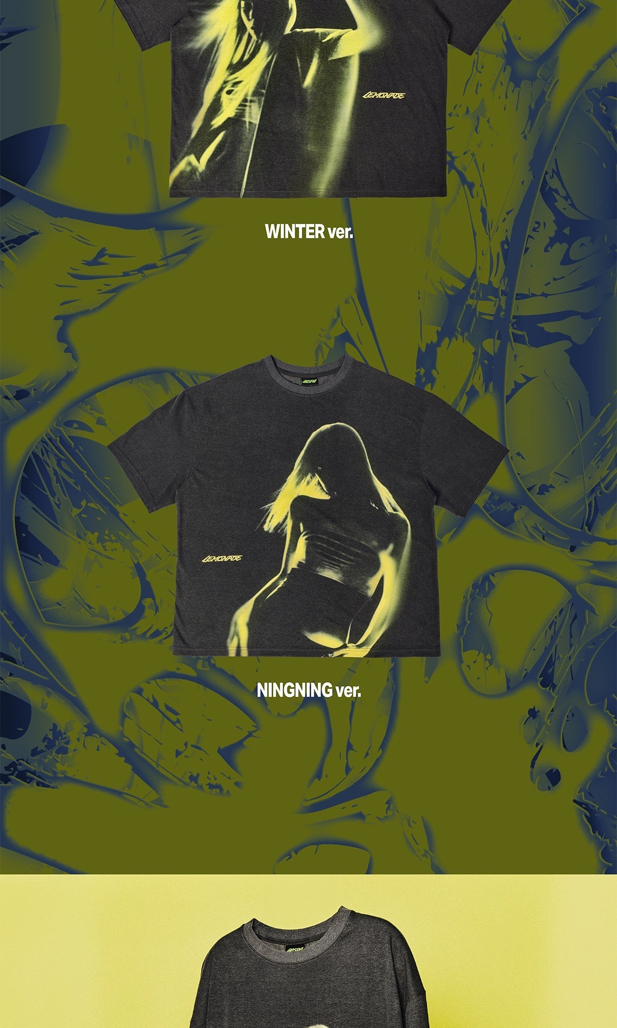 [PRE-ORDER] AESPA - MAKE IT LEMONADE OFFICAL MD [T-SHIRT SET LEMONADE ver.]