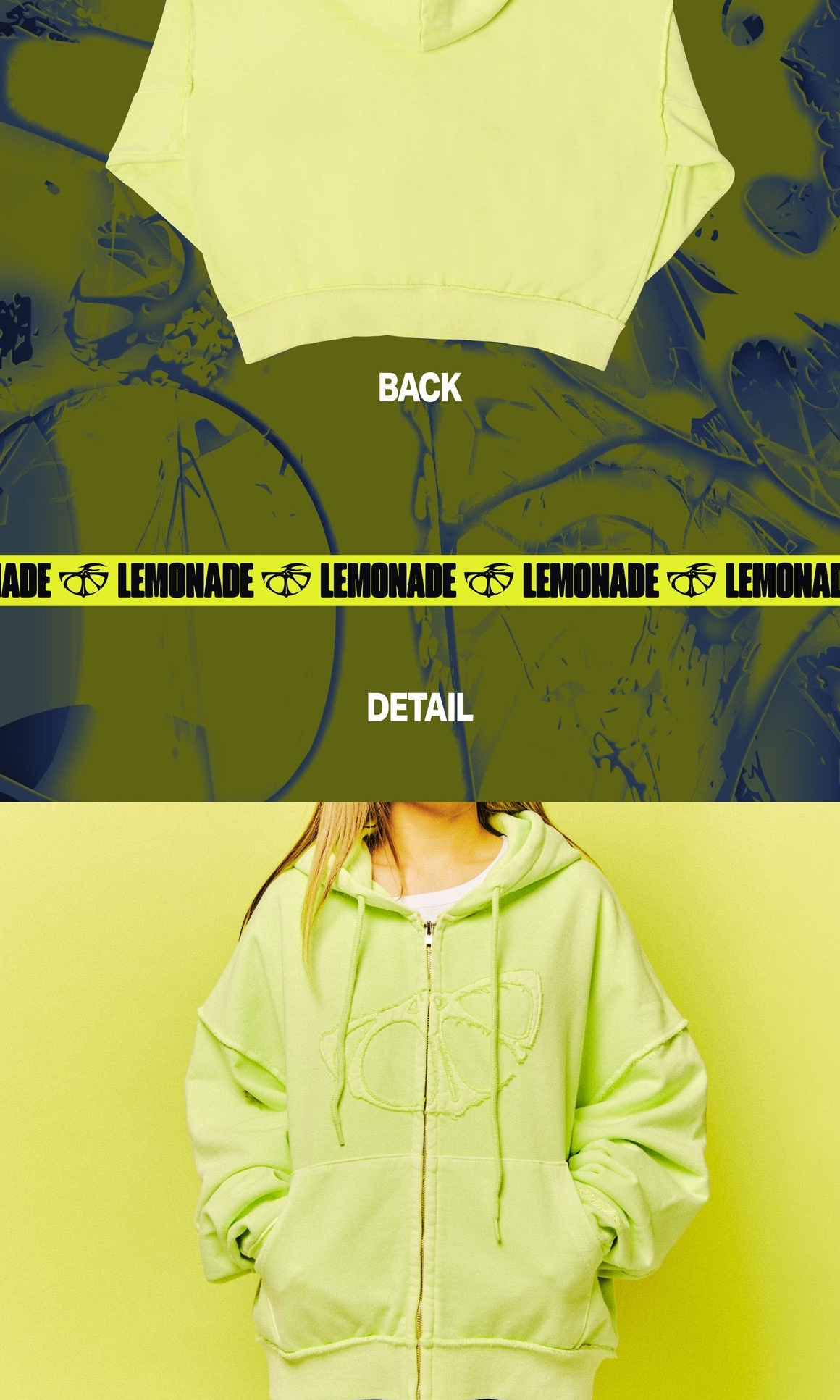 [PRE-ORDER] AESPA - MAKE IT LEMONADE OFFICAL MD [CROP ZIP-UP HOODIE SET]