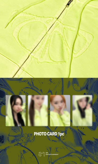 [PRE-ORDER] AESPA - MAKE IT LEMONADE OFFICAL MD [CROP ZIP-UP HOODIE SET]