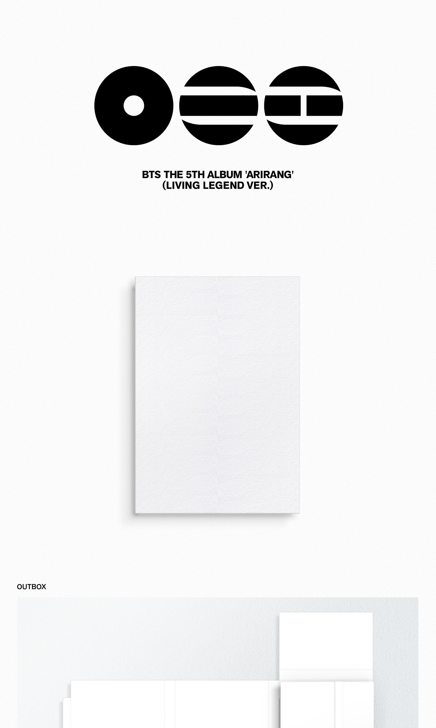 [PRE-ORDER] BTS Album [ARIRANG / Living Legend Ver.]
