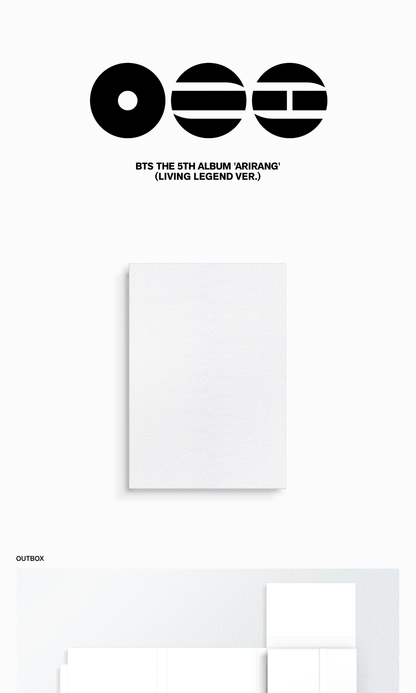 [PRE-ORDER] BTS Album [ARIRANG / Living Legend Ver.]