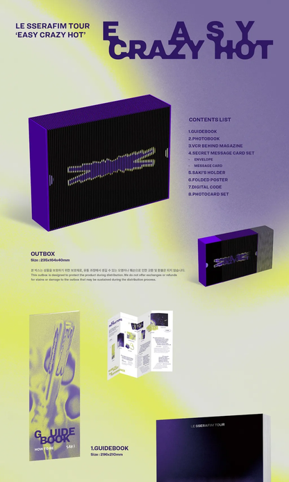[PRE-ORDER] LE SSERAFIM TOUR [EASY CRAZY HOT ENCORE IN SEOUL DC]
