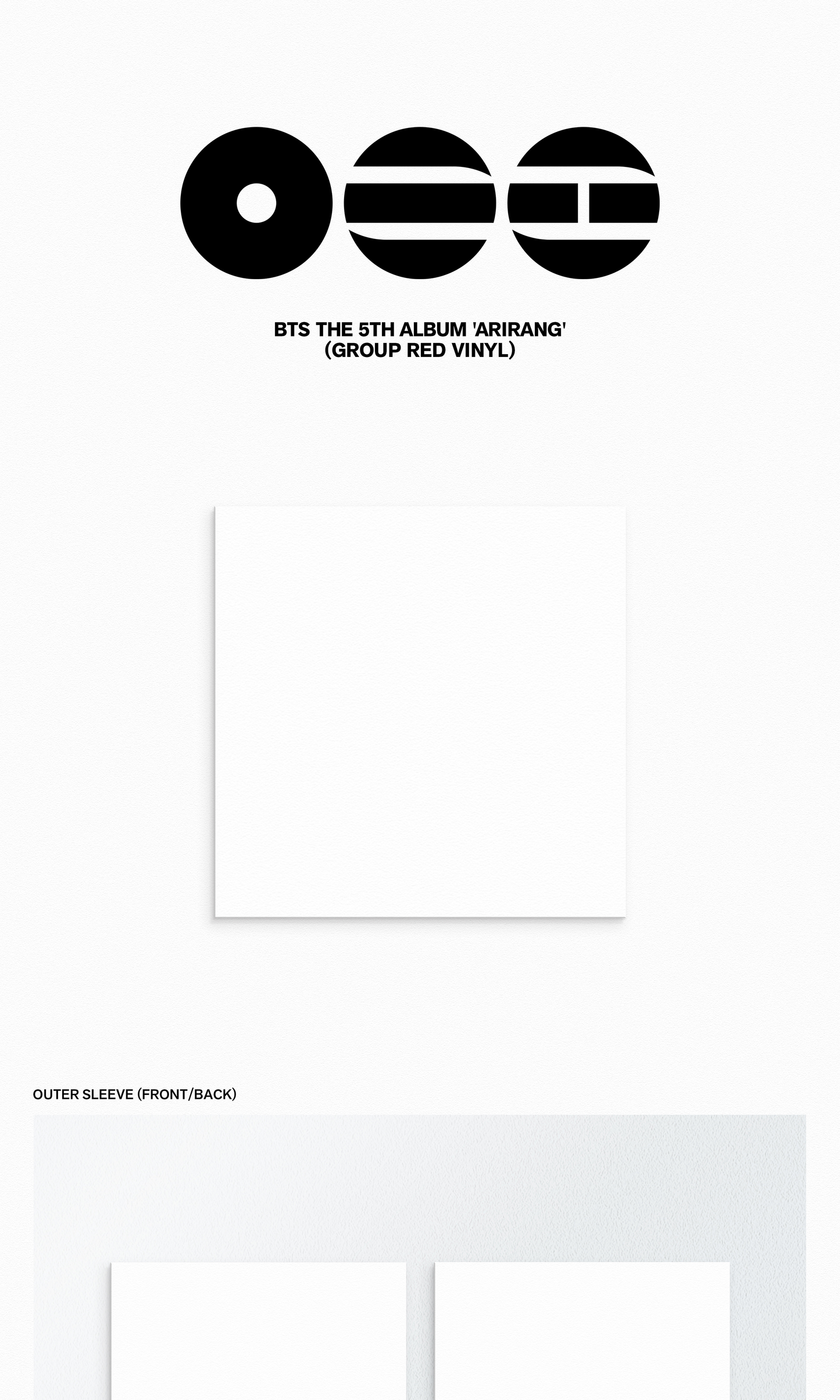 [PRE-ORDER] BTS Album [ARIRANG / Standard Vinyl Ver.]