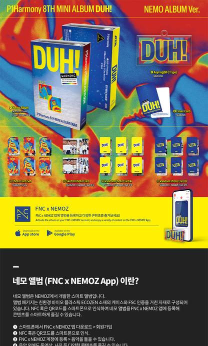P1Harmony 8th Mini Album [DUH!/NEMO ALBUM VER]