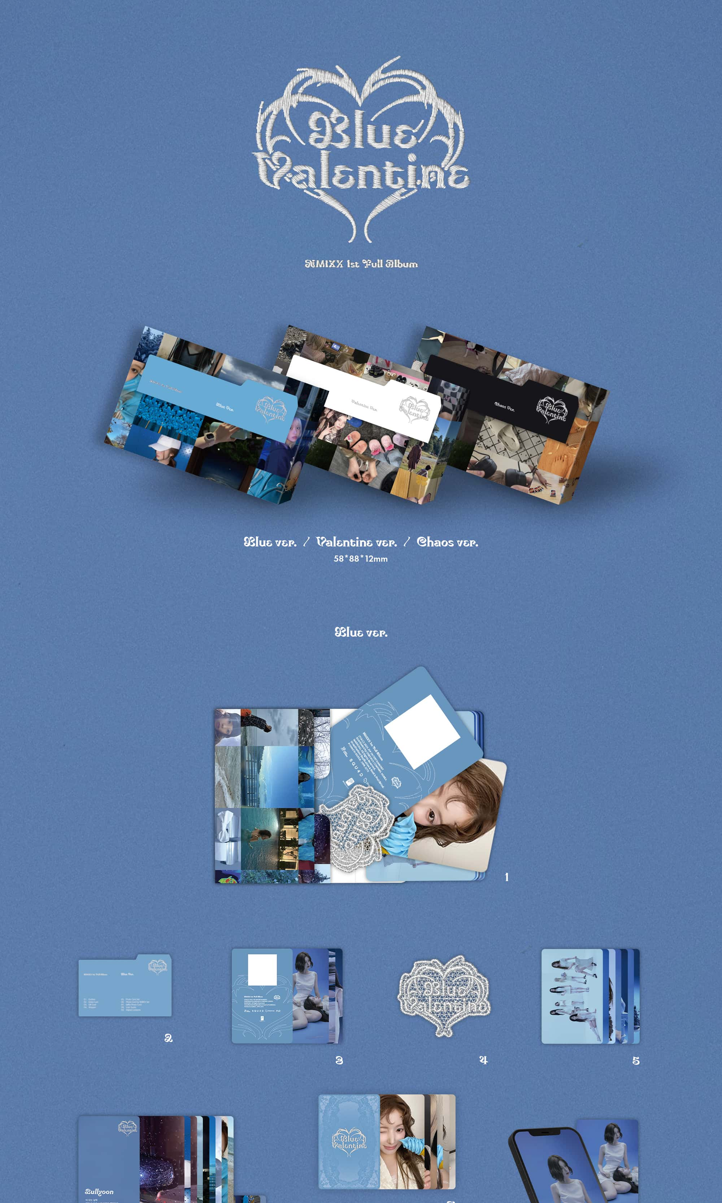 NMIXX 1ST FULL ALBUM [BLUE VALENTINE/PLATFORM ALBUM POCAALBUM VER.]