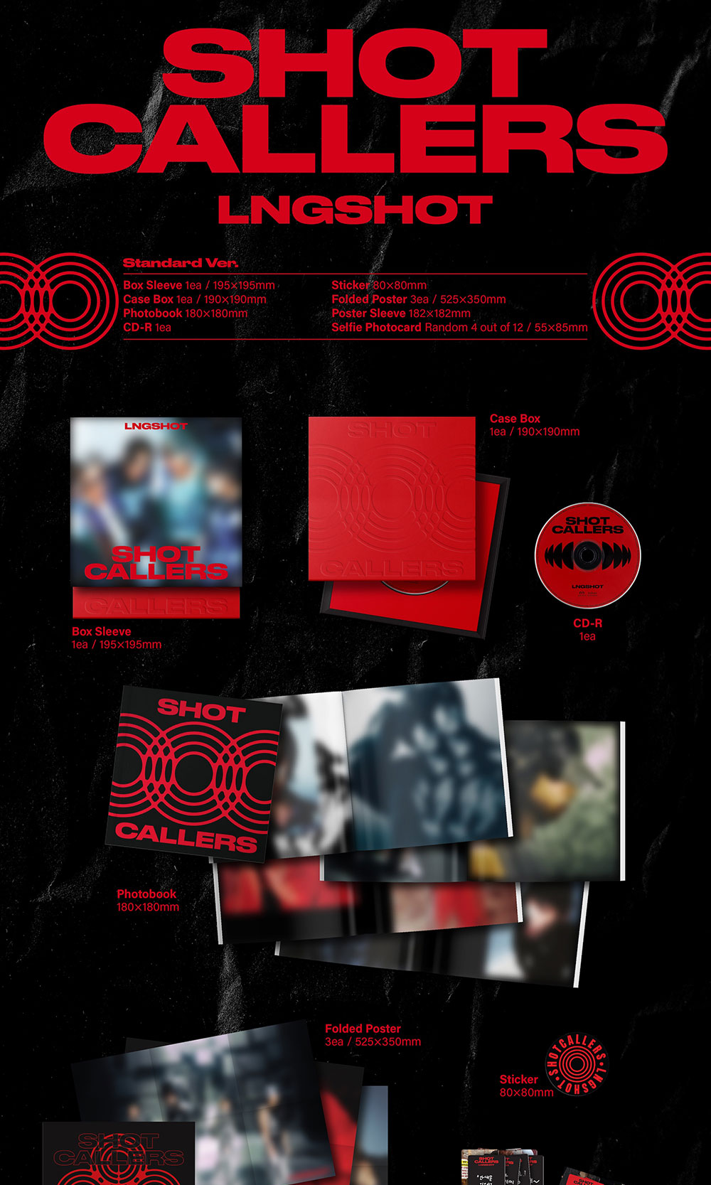 [PRE-ORDER] LNGSHOT EP [SHOT CALLERS/Standard Ver.]