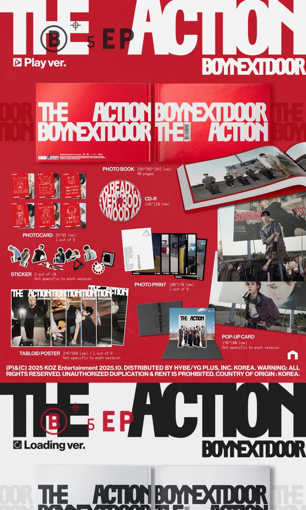 BOYNEXTDOOR 5TH EP ALBUM [THE ACTION/STANDARD VER.]