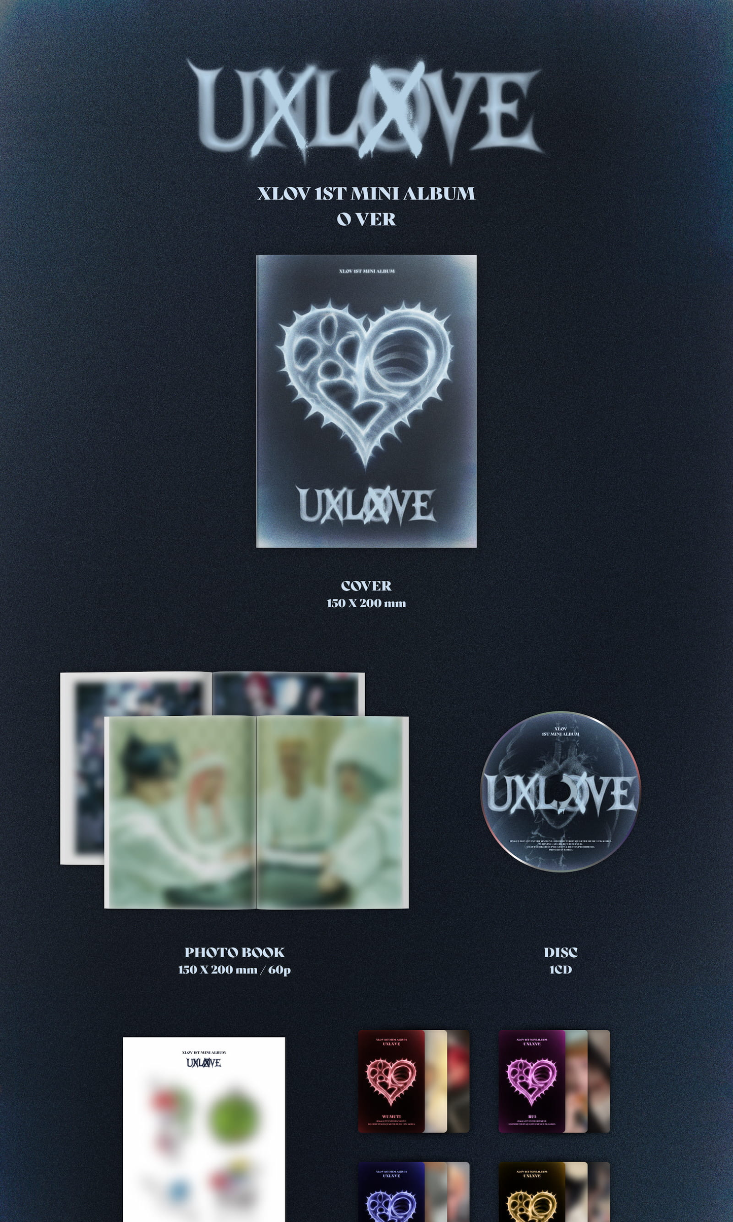 [PRE-ORDER] XLOV 1ST MINI ALBUM [UXLXVE]