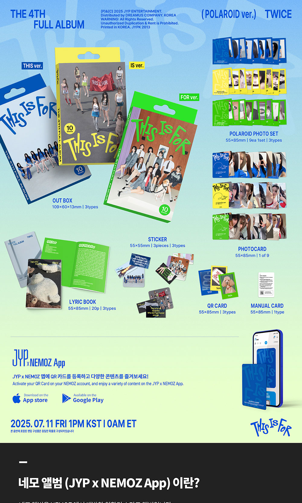 TWICE 4TH REGULAR ALBUM [THIS IS FOR/POLAROID VER.]