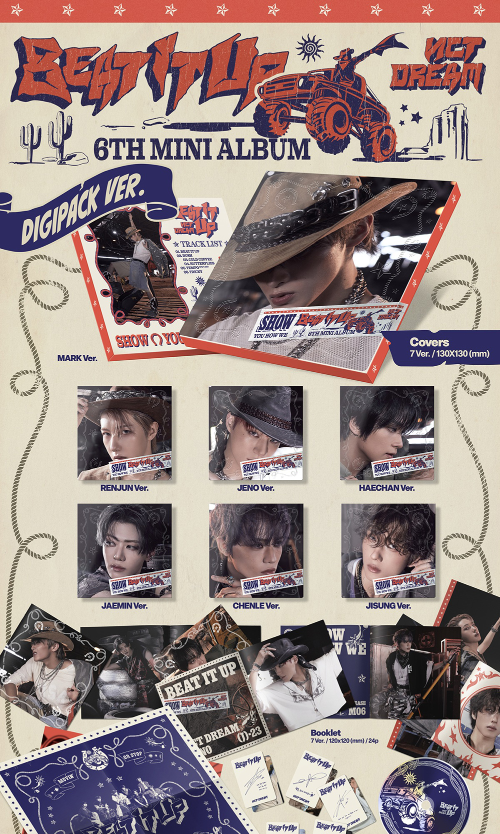 NCT DREAM 6th Mini Album [Beat It Up/Digipack Ver.]