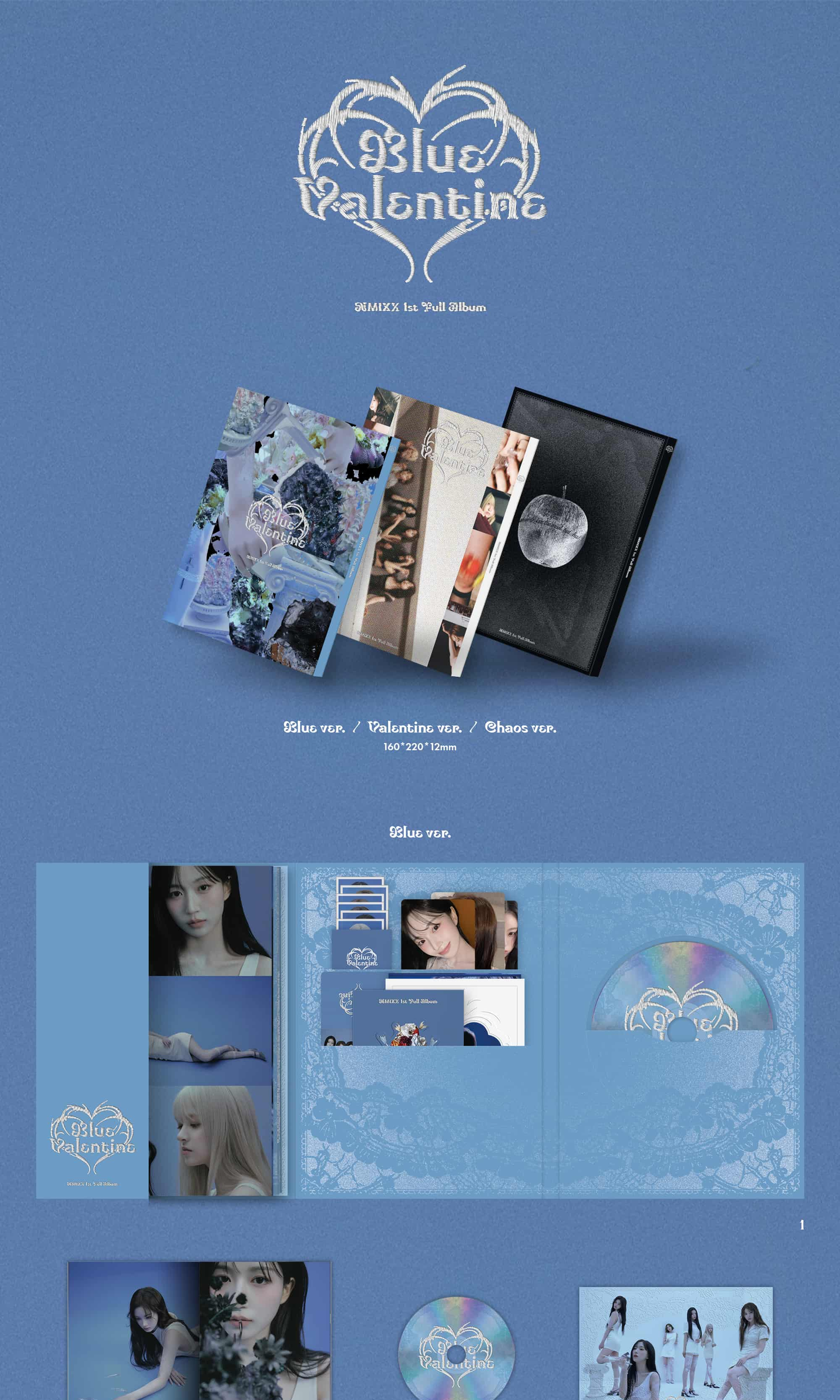 [MAKESTAR EXCLUSIVE] NMIXX ALBUM [BLUE VALENTINE/STANDARD VER.]