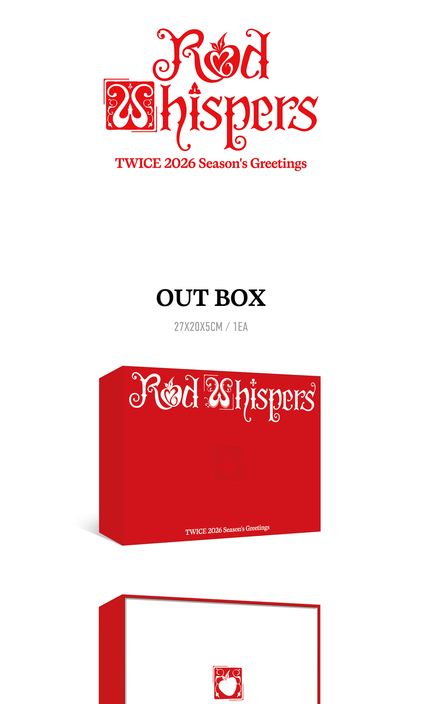 [PRE-ORDER] TWICE - 2026 SEASON'S GREETINGS [RED WHISPERS]