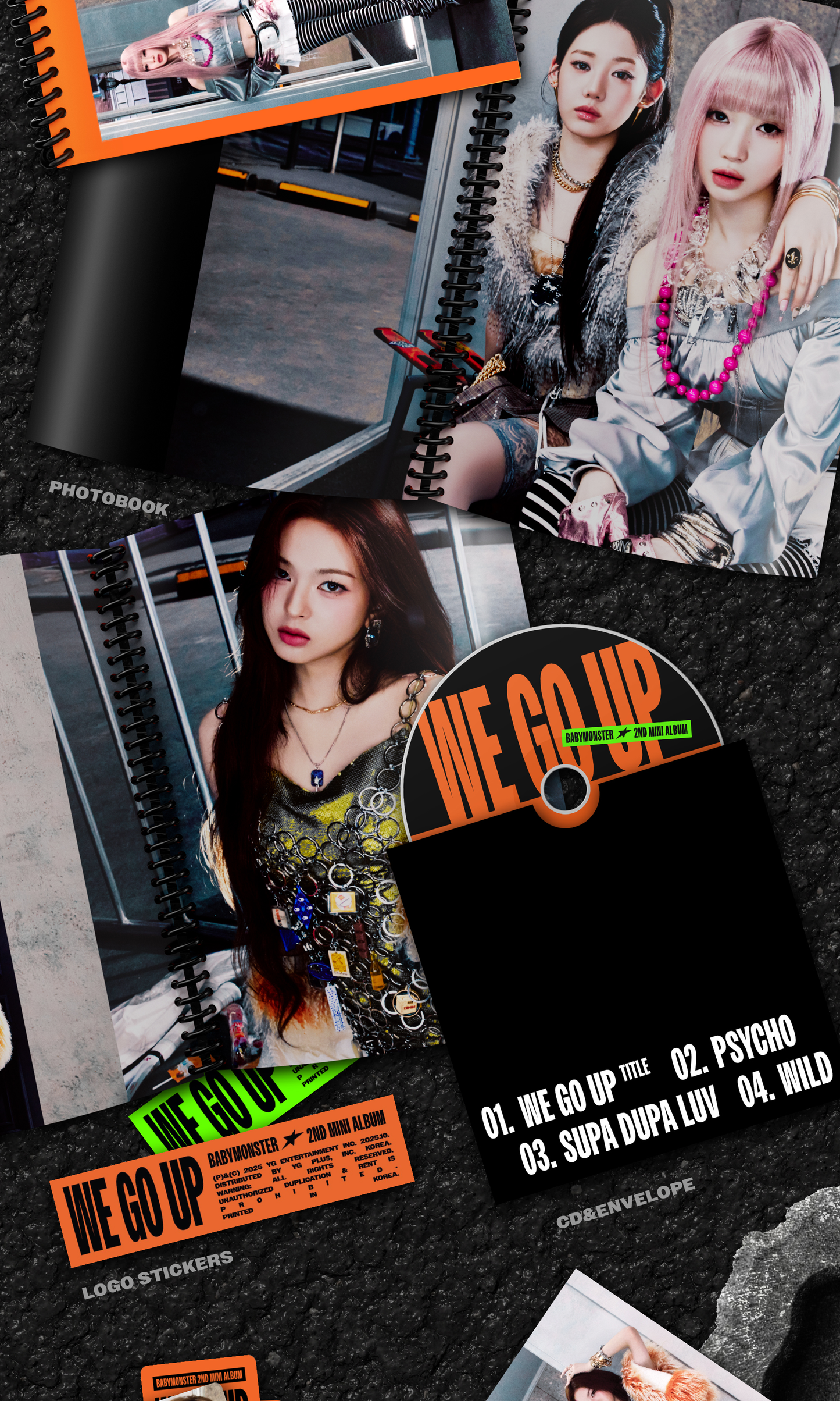 [PRE-ORDER] [MAKESTAR EXCLUSIVE] BABYMONSTER 2ND MINI ALBUM [WE GO UP/STANDARD VER.]