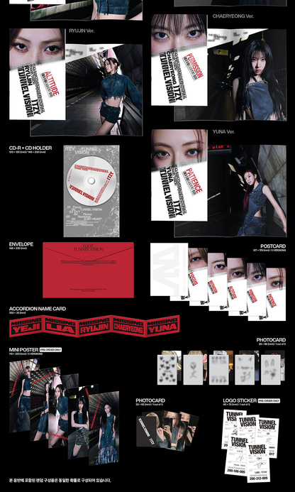 [PRE-ORDER] ITZY 11TH MINI ALBUM [TUNNEL VISION/MEMBER VER.]