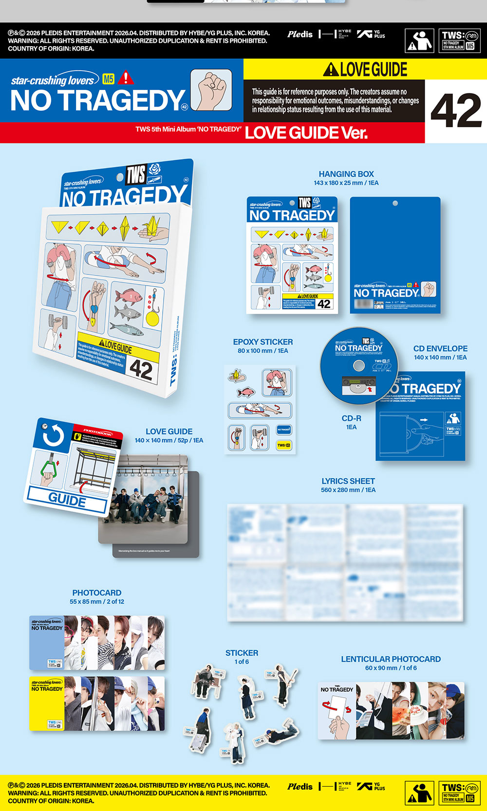 [PRE-ORDER] TWS 5th Mini Album [NO TRAGEDY/Standard Ver.]