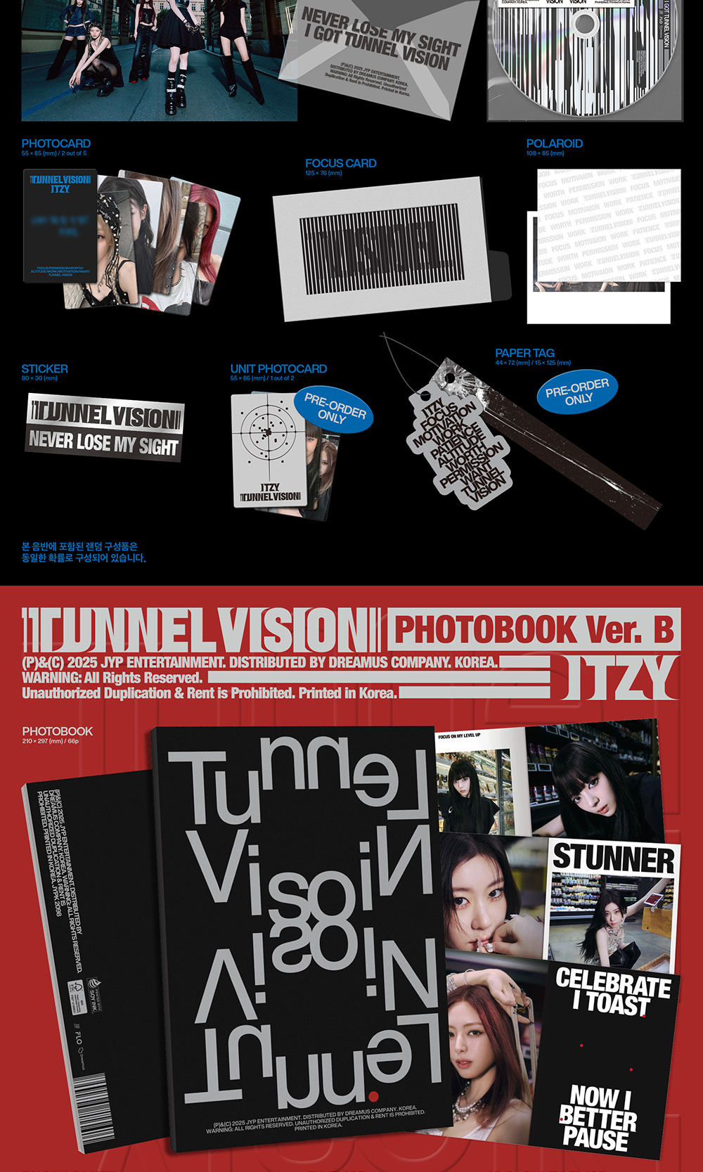 ITZY 11TH MINI ALBUM [TUNNEL VISION/STANDARD VER.]