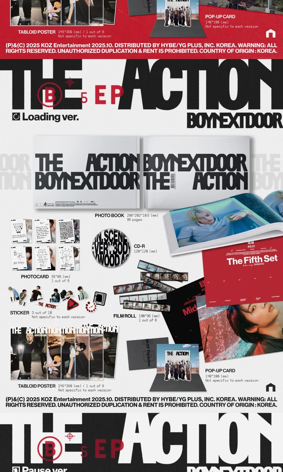 BOYNEXTDOOR 5TH EP ALBUM [THE ACTION/STANDARD VER.]