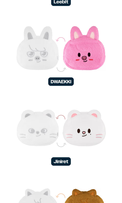 Stray Kids [dominATE : celebrATE] Merch - SKZOO REVERSIBLE FACE POUCH