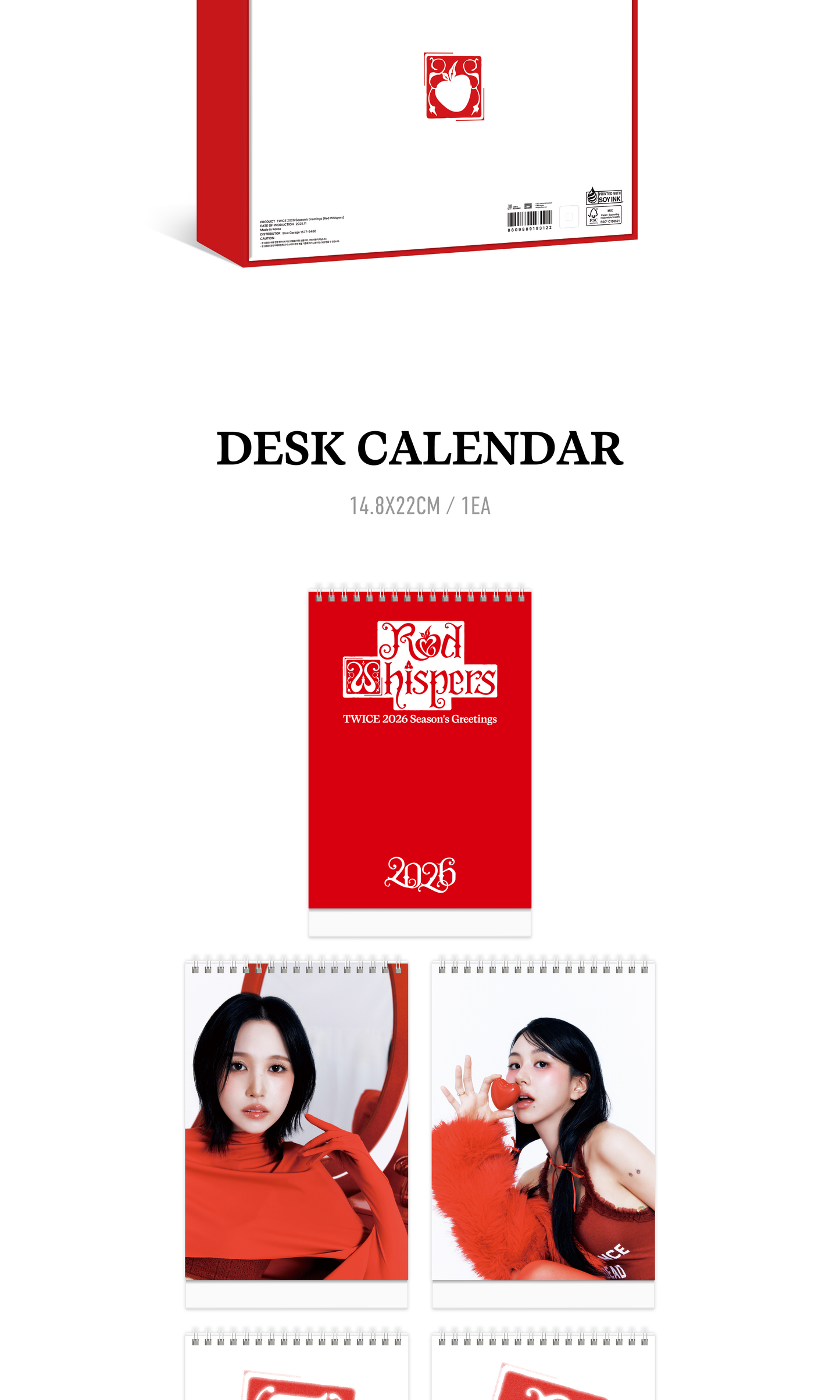 [PRE-ORDER] TWICE - 2026 SEASON'S GREETINGS [RED WHISPERS]