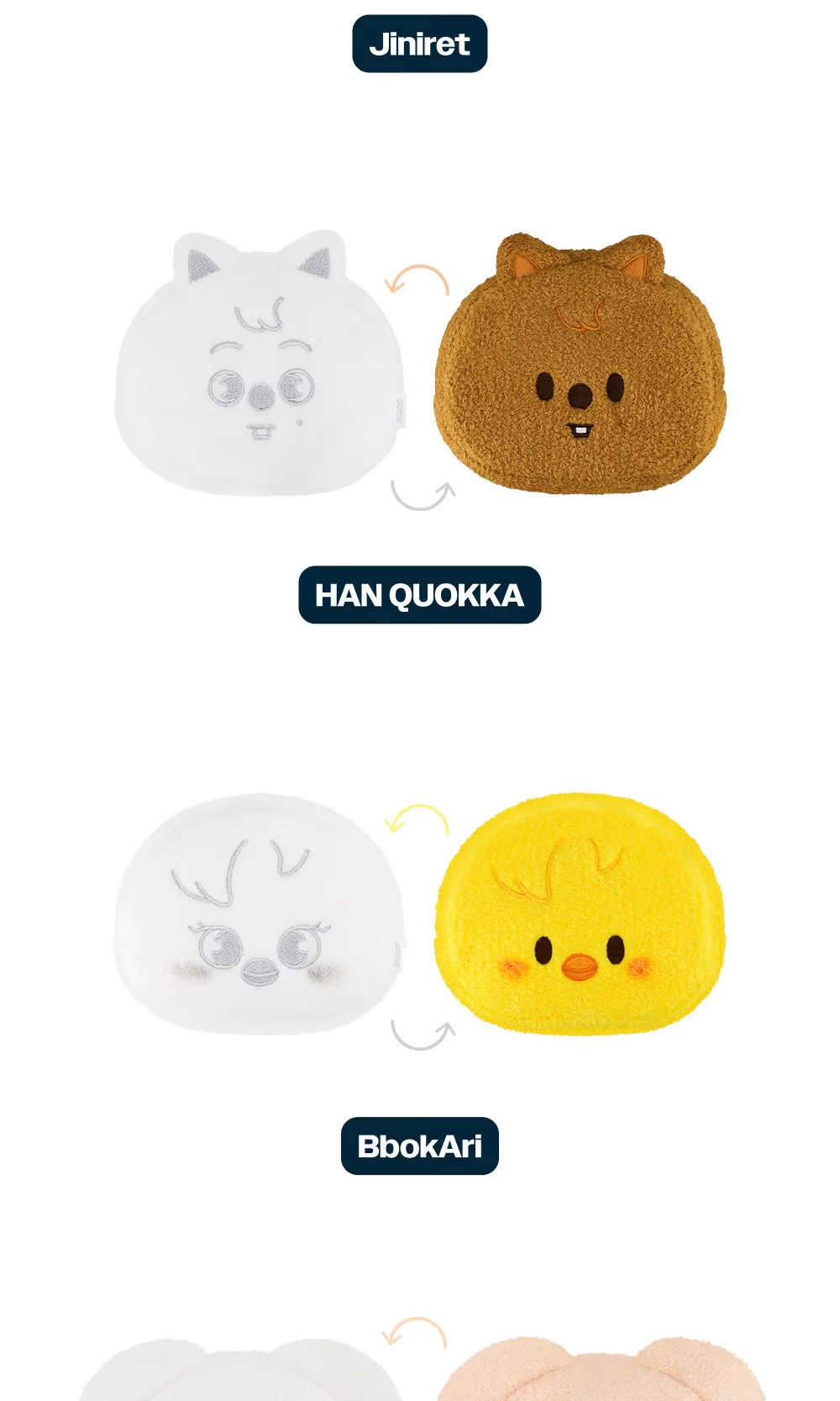 Stray Kids [dominATE : celebrATE] Merch - SKZOO REVERSIBLE FACE POUCH