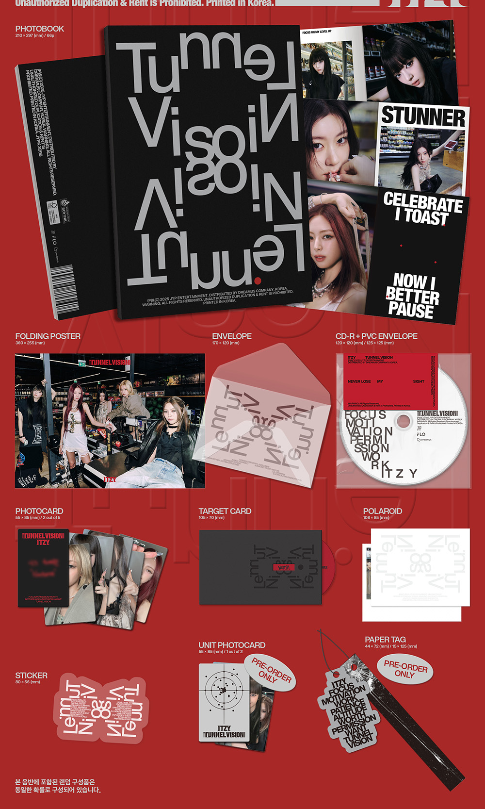 ITZY 11TH MINI ALBUM [TUNNEL VISION/STANDARD VER.]