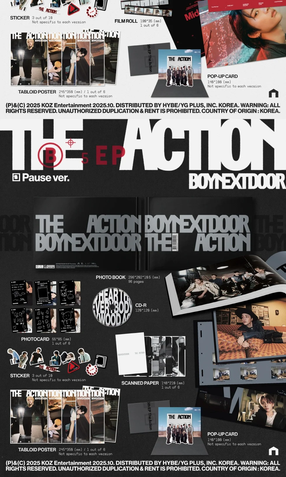 BOYNEXTDOOR 5TH EP ALBUM [THE ACTION/STANDARD VER.]