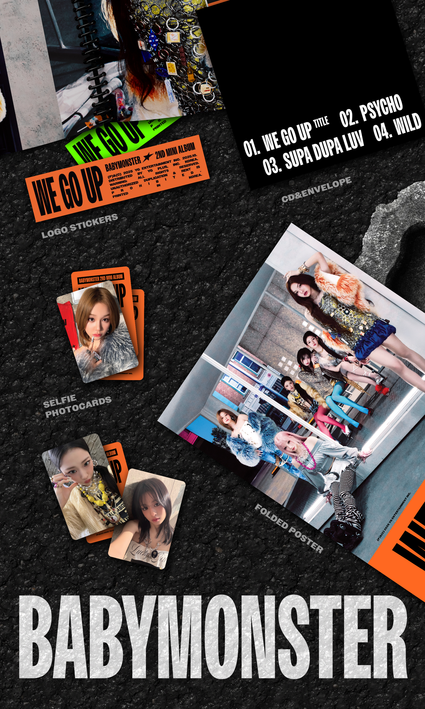 [PRE-ORDER] [MAKESTAR EXCLUSIVE] BABYMONSTER 2ND MINI ALBUM [WE GO UP/STANDARD VER.]
