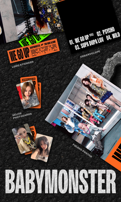 [PRE-ORDER] [MAKESTAR EXCLUSIVE] BABYMONSTER 2ND MINI ALBUM [WE GO UP/STANDARD VER.]