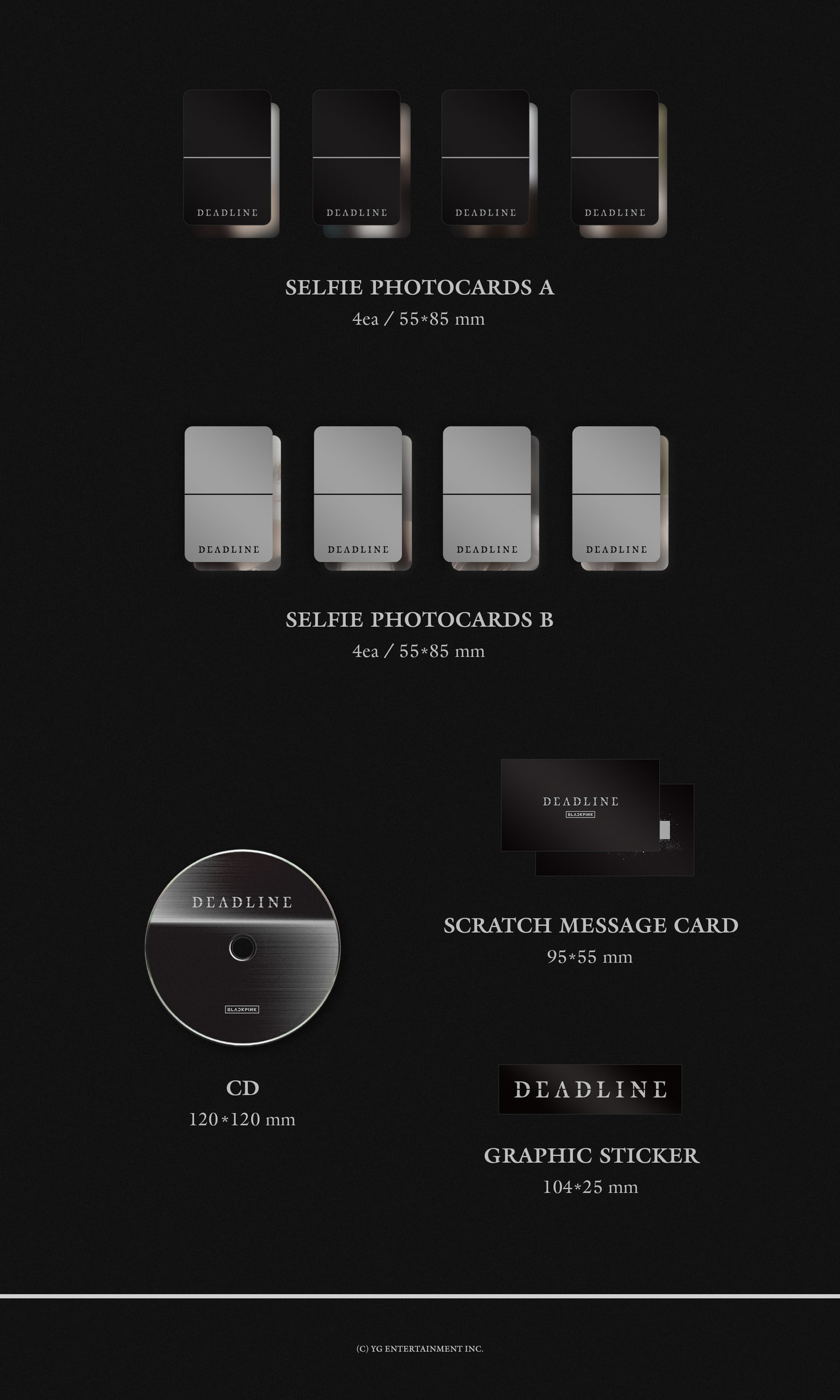 [PRE-ORDER] BLACKPINK 3rd MINI ALBUM [DEADLINE/GRAY Ver.]