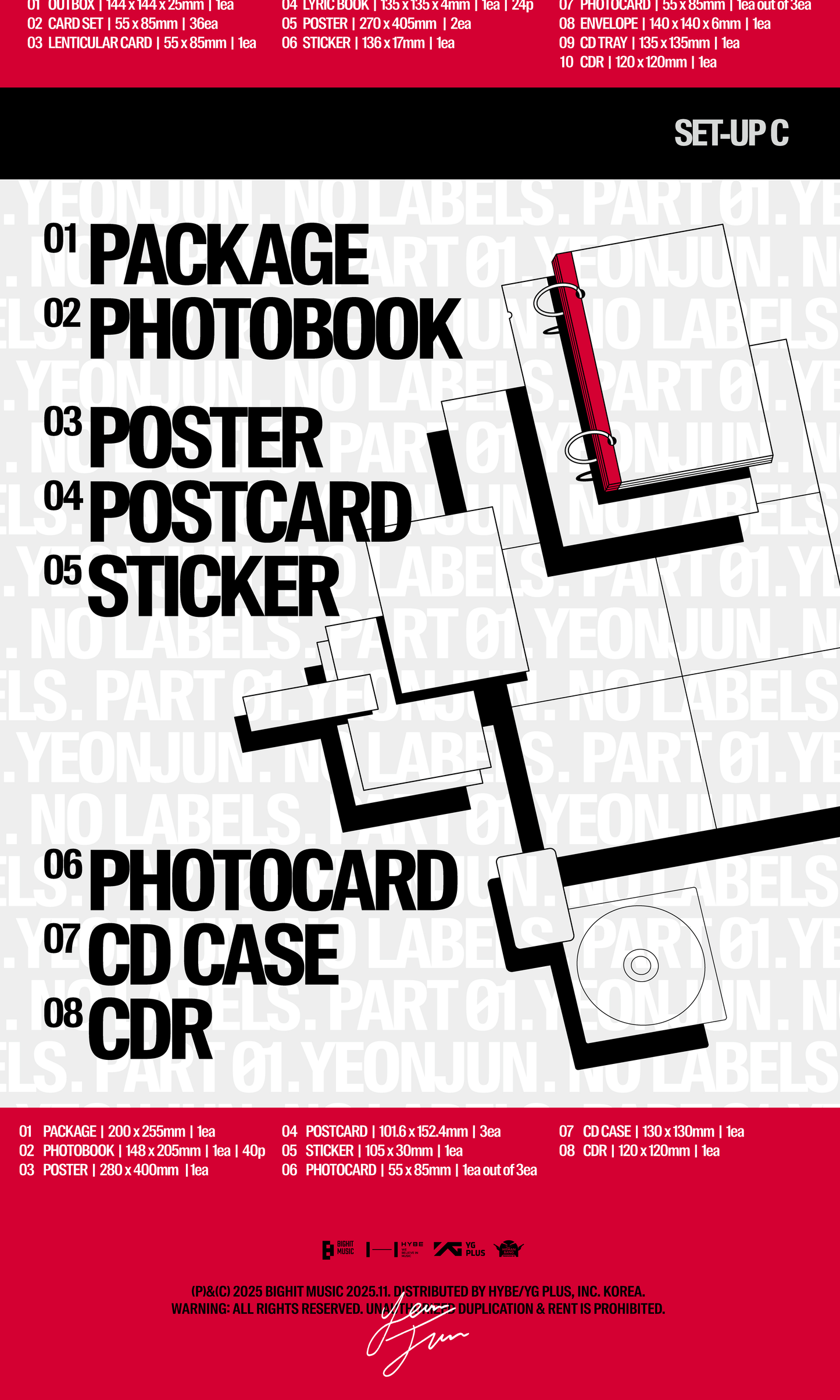 [PRE-ORDER] [MAKESTAR EXCLUSIVE] YEONJUN ALBUM [NO LABELS: PART 01/STANDARD VER.]
