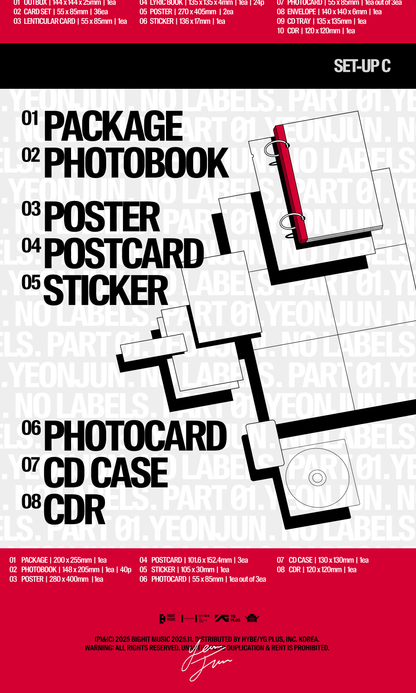 [PRE-ORDER] [MAKESTAR EXCLUSIVE] YEONJUN ALBUM [NO LABELS: PART 01/STANDARD VER.]
