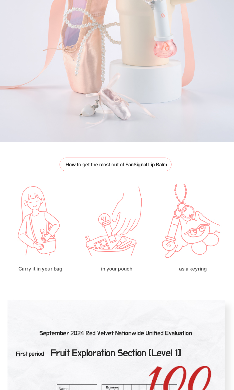 RED VELVET - OA.SM FANSIGNAL LIP BALM