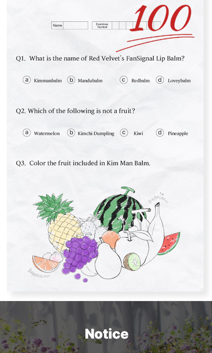 RED VELVET - OA.SM FANSIGNAL LIP BALM