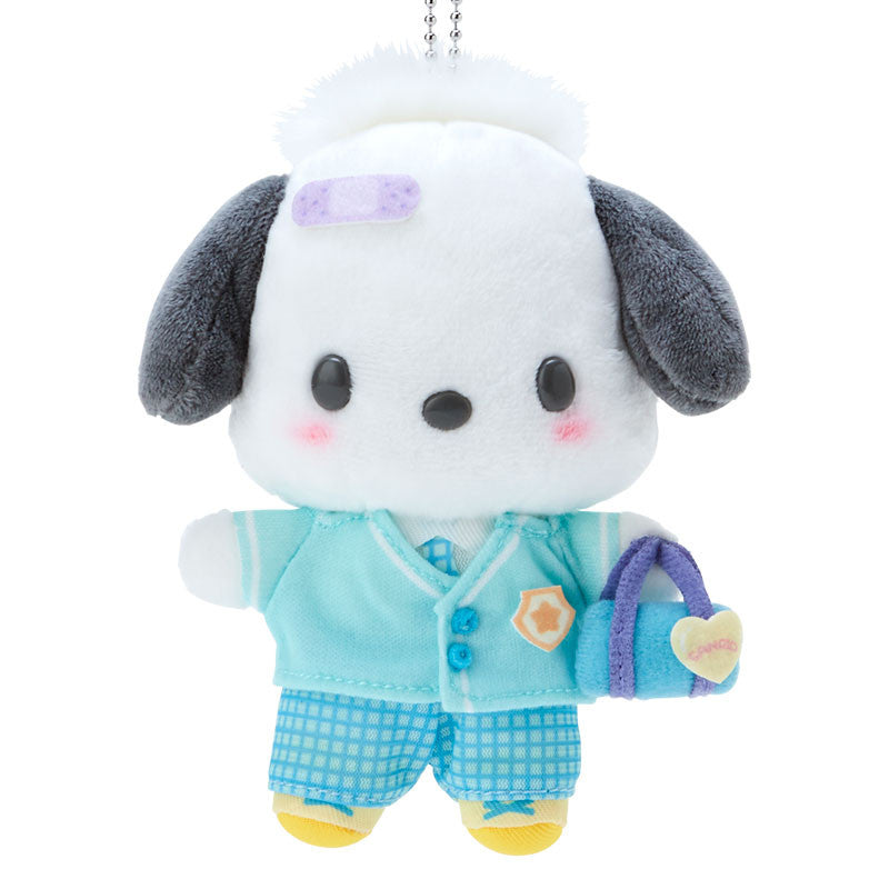 Sanrio Japan Gakuen Kirameki Club Pochacco Plush Keychain